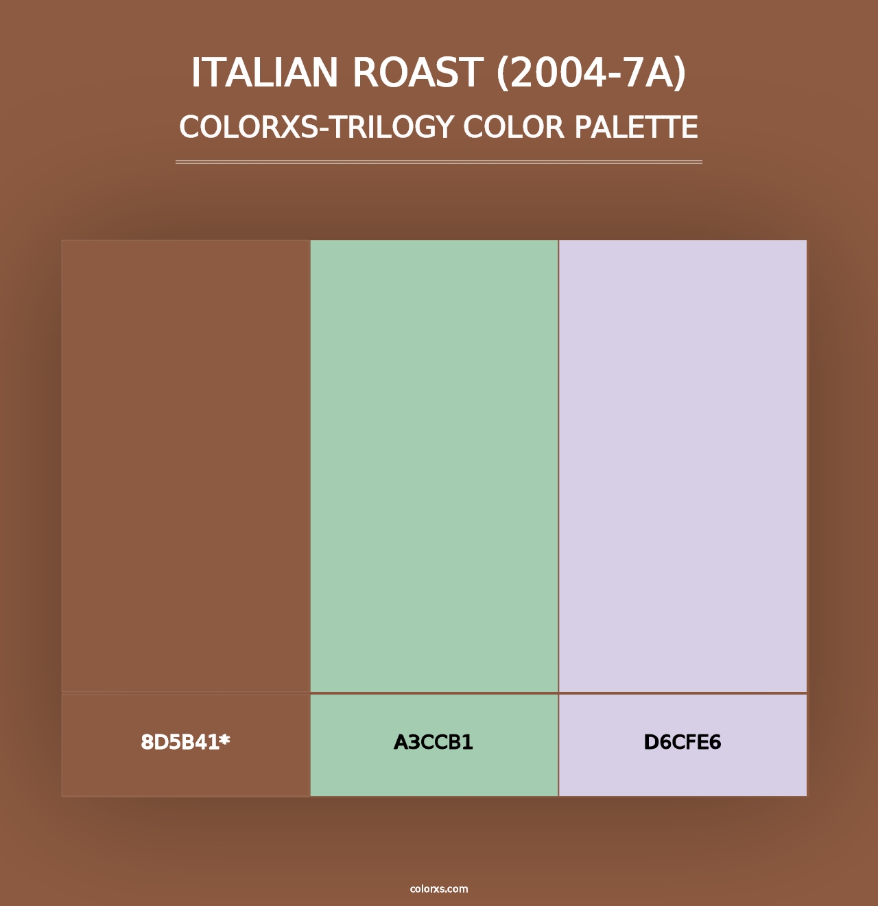 Italian Roast (2004-7A) - Colorxs Trilogy Palette