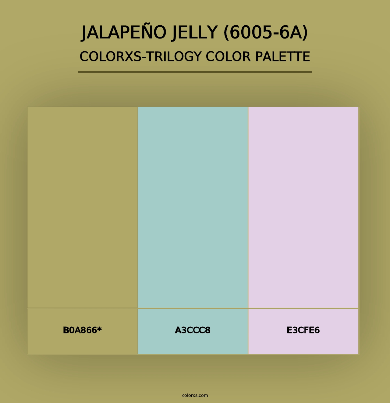 Jalapeño Jelly (6005-6A) - Colorxs Trilogy Palette