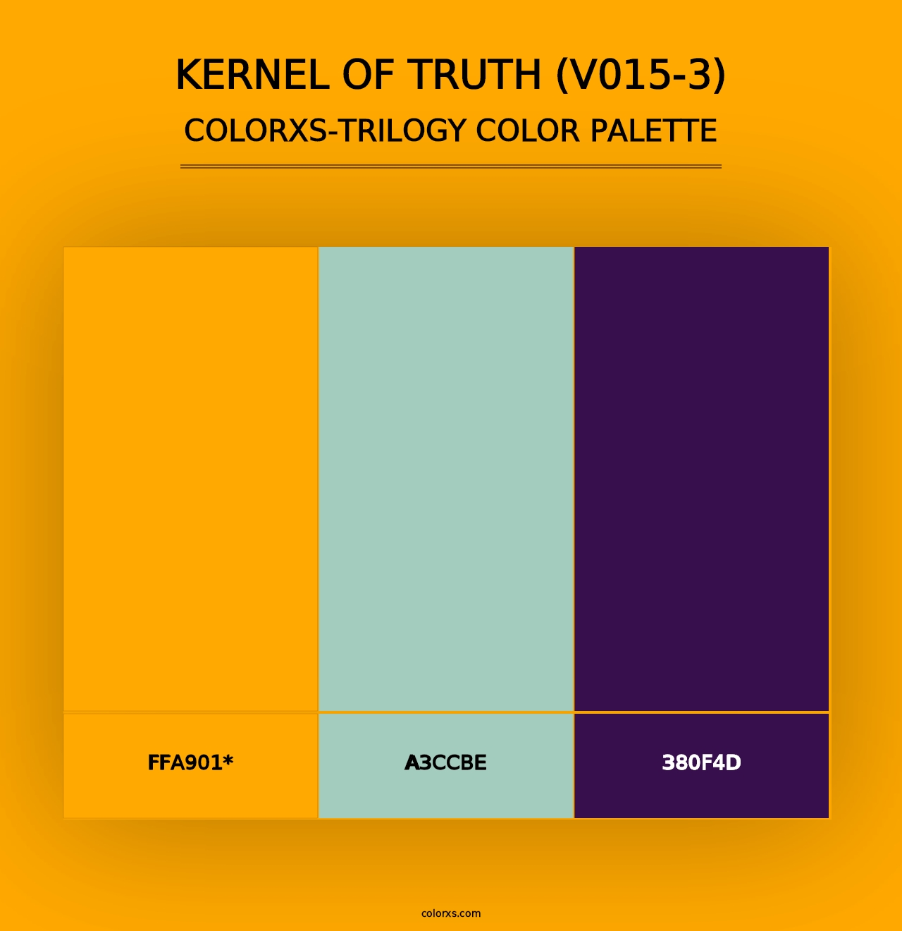 Kernel of Truth (V015-3) - Colorxs Trilogy Palette