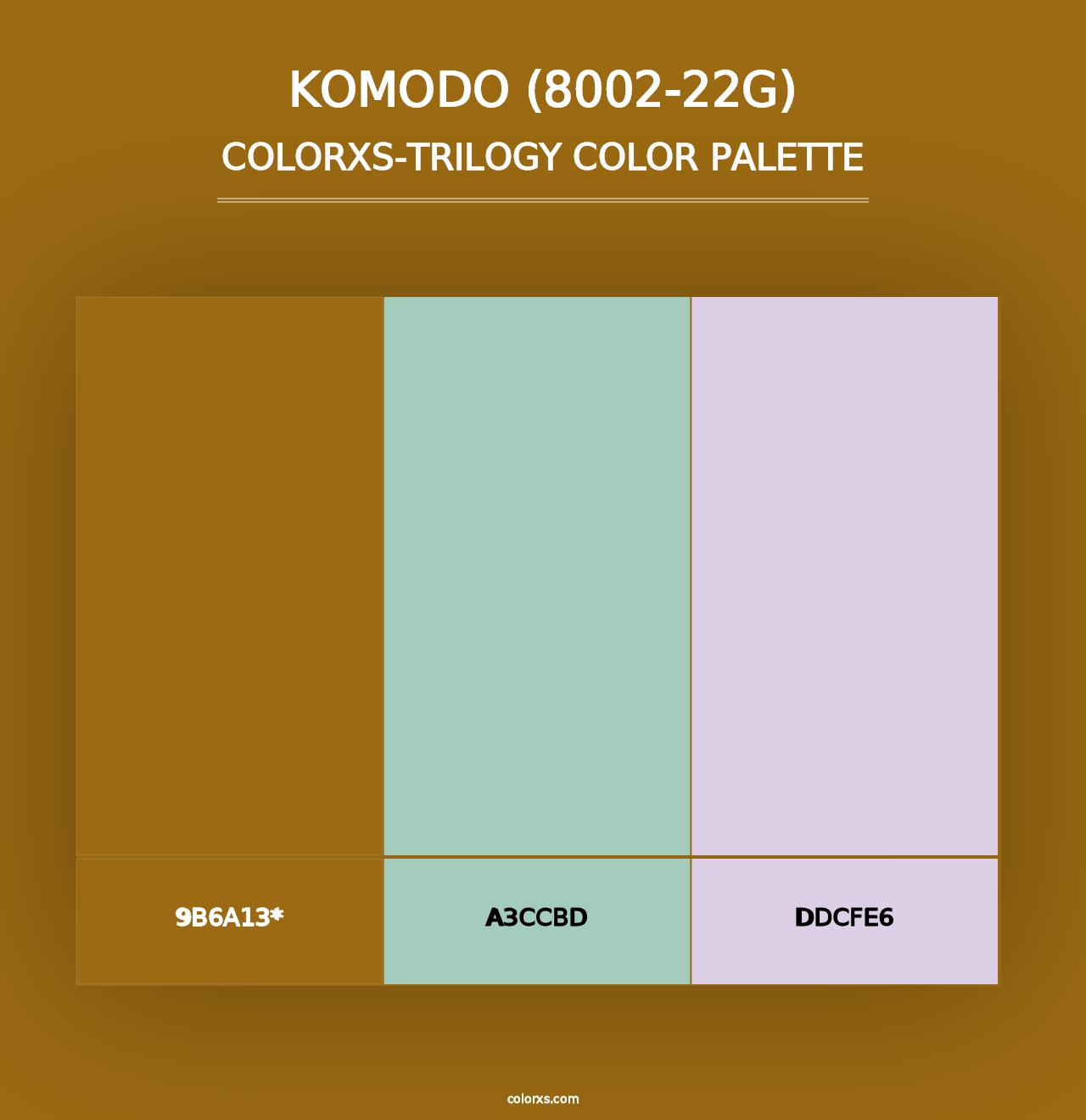 Komodo (8002-22G) - Colorxs Trilogy Palette