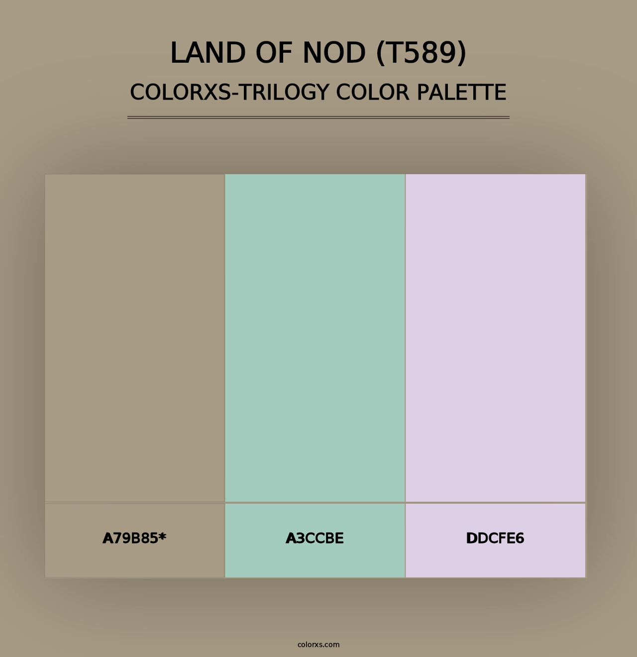 Land of Nod (T589) - Colorxs Trilogy Palette