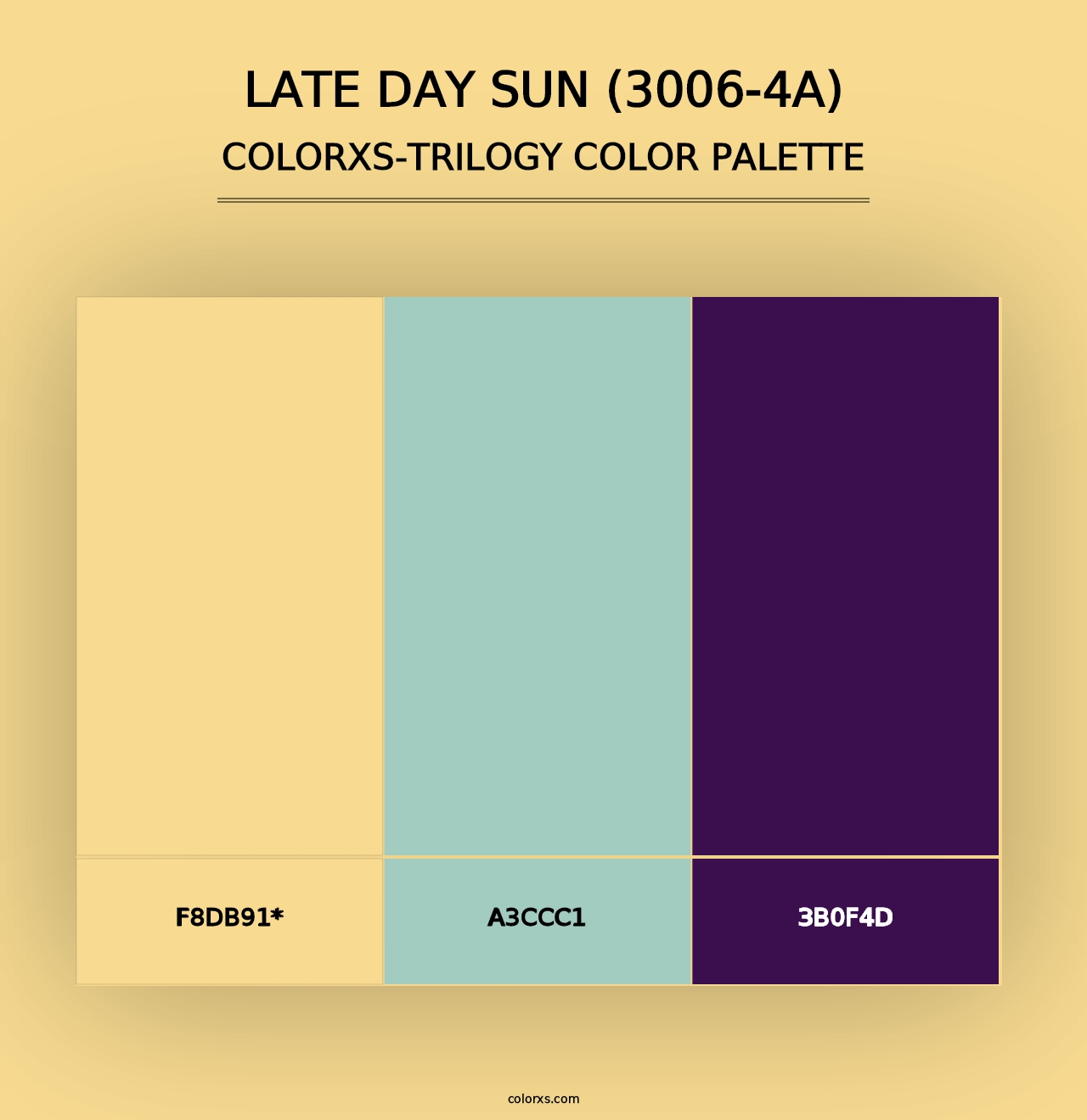 Late Day Sun (3006-4A) - Colorxs Trilogy Palette