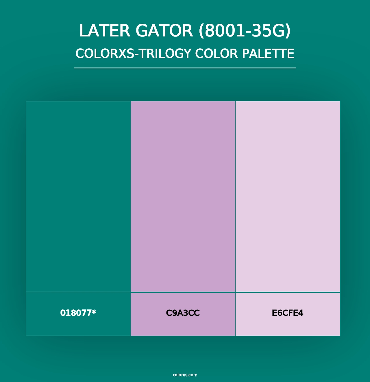 Later Gator (8001-35G) - Colorxs Trilogy Palette