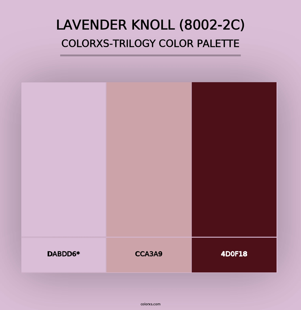 Lavender Knoll (8002-2C) - Colorxs Trilogy Palette