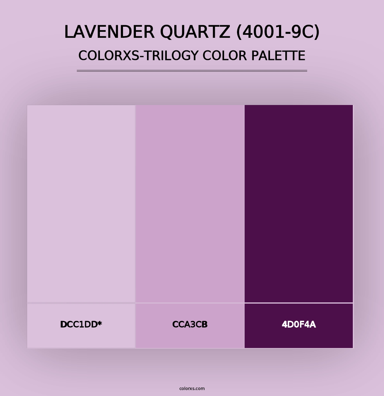 Lavender Quartz (4001-9C) - Colorxs Trilogy Palette