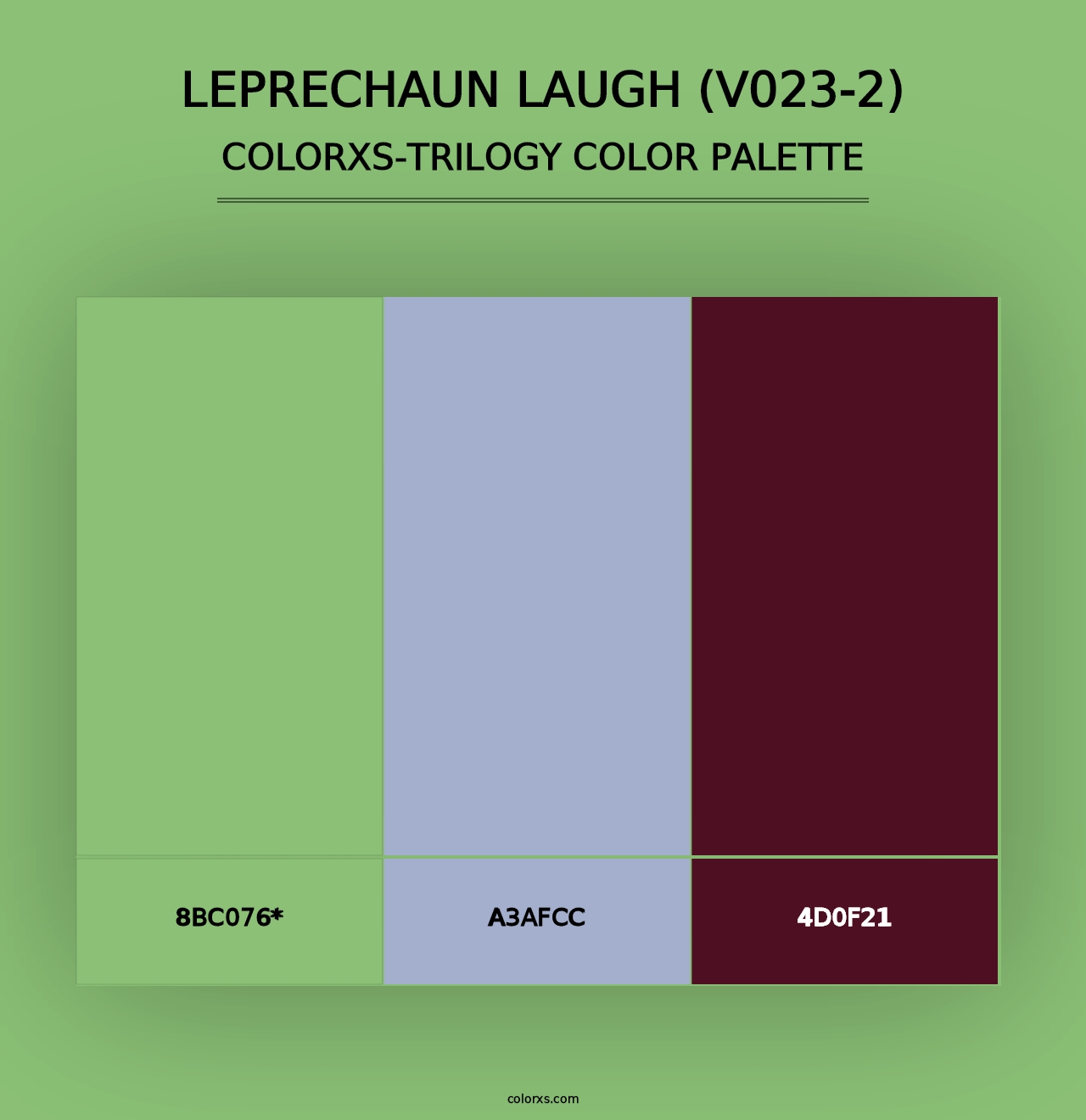 Leprechaun Laugh (V023-2) - Colorxs Trilogy Palette