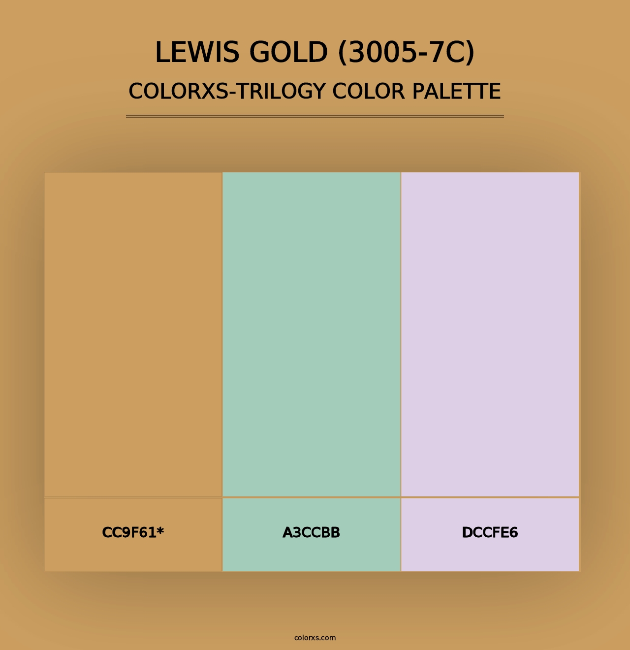 Lewis Gold (3005-7C) - Colorxs Trilogy Palette