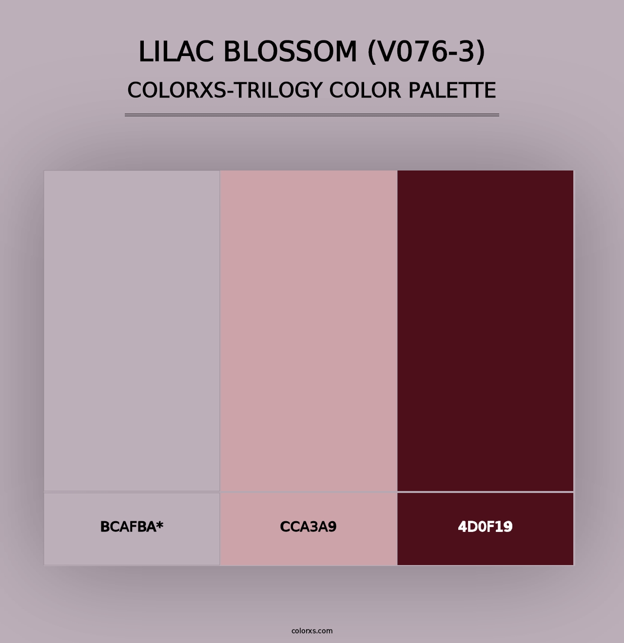 Lilac Blossom (V076-3) - Colorxs Trilogy Palette