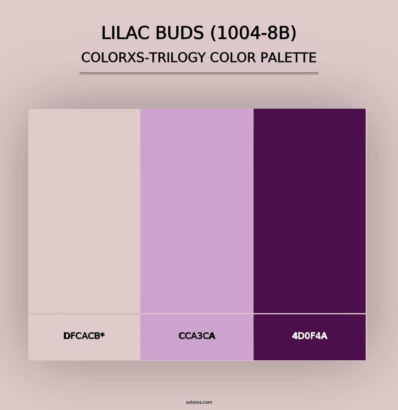 Lilac Buds (1004-8B) - Colorxs Trilogy Palette