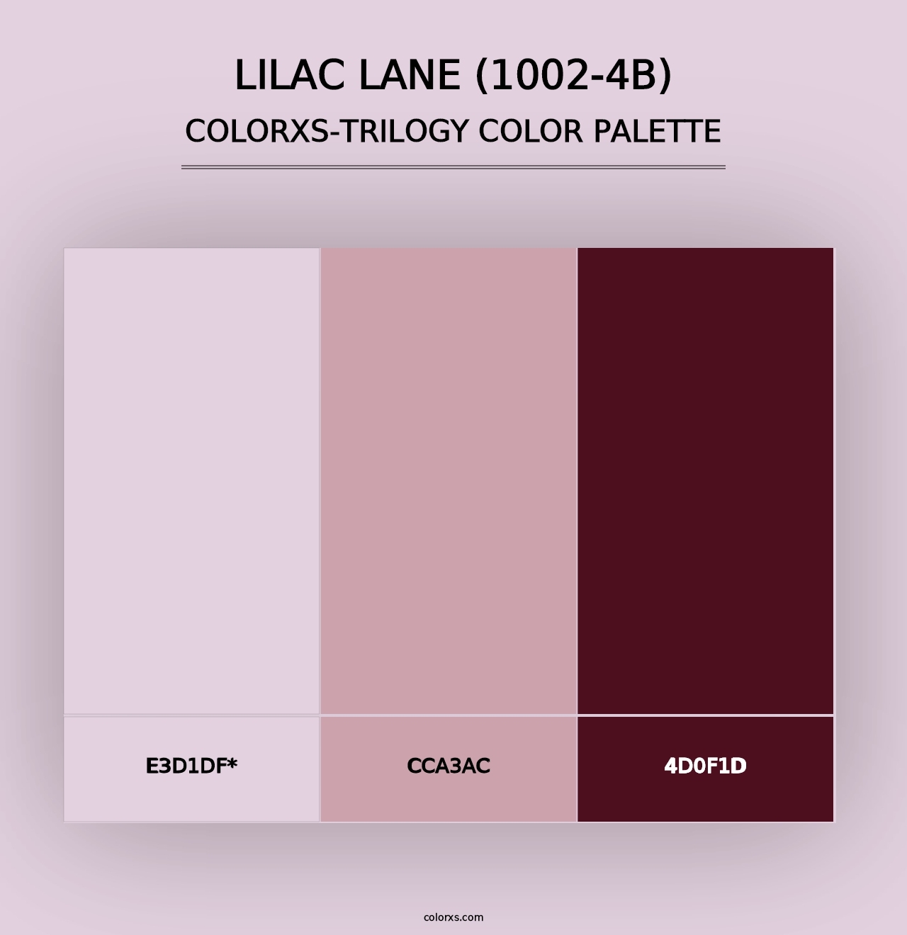 Lilac Lane (1002-4B) - Colorxs Trilogy Palette