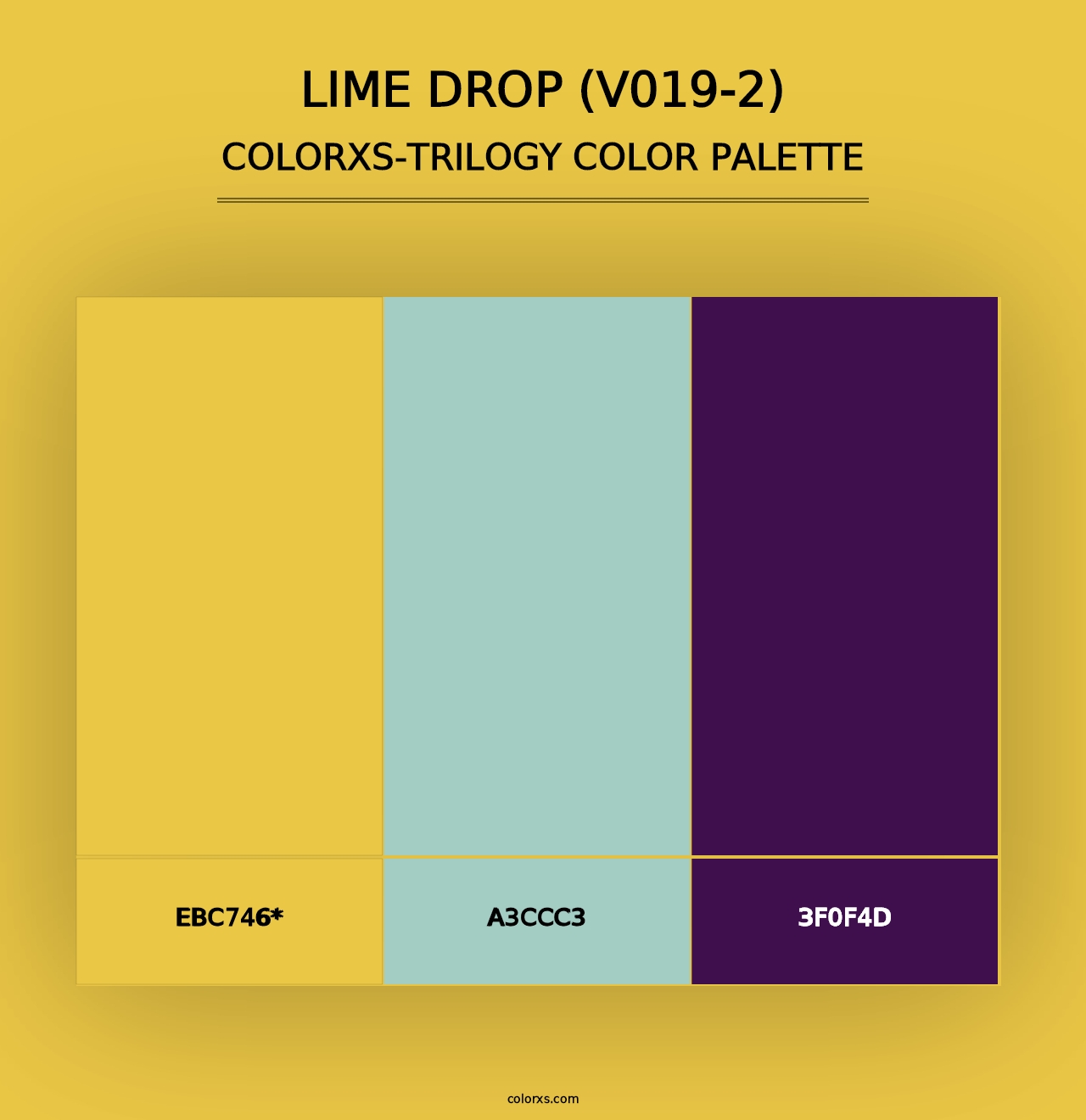 Lime Drop (V019-2) - Colorxs Trilogy Palette