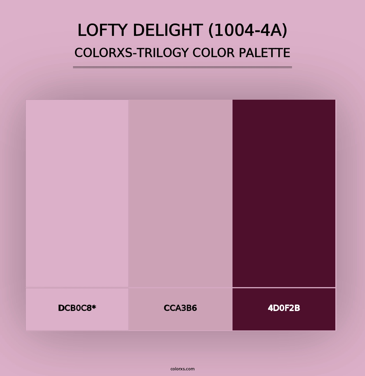 Lofty Delight (1004-4A) - Colorxs Trilogy Palette