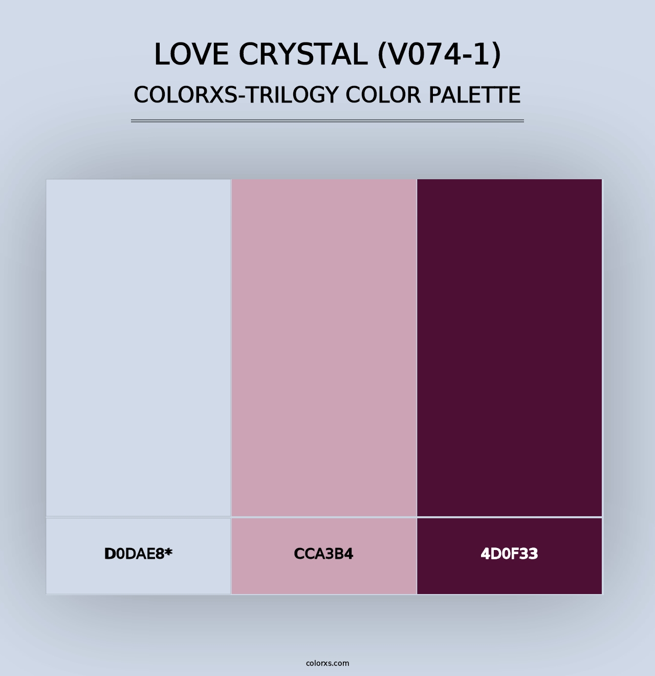 Love Crystal (V074-1) - Colorxs Trilogy Palette