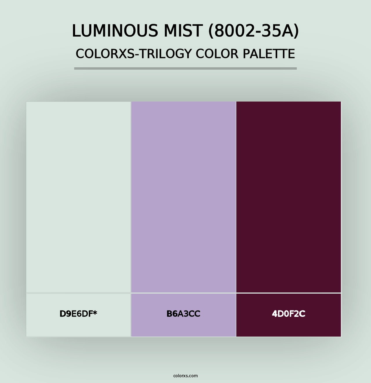 Luminous Mist (8002-35A) - Colorxs Trilogy Palette