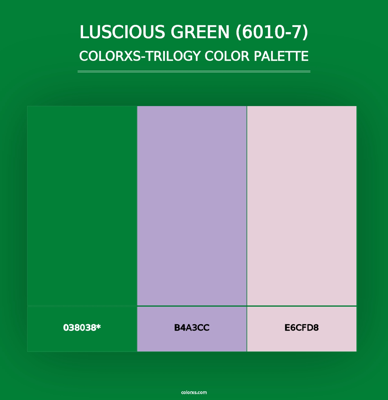 Luscious Green (6010-7) - Colorxs Trilogy Palette