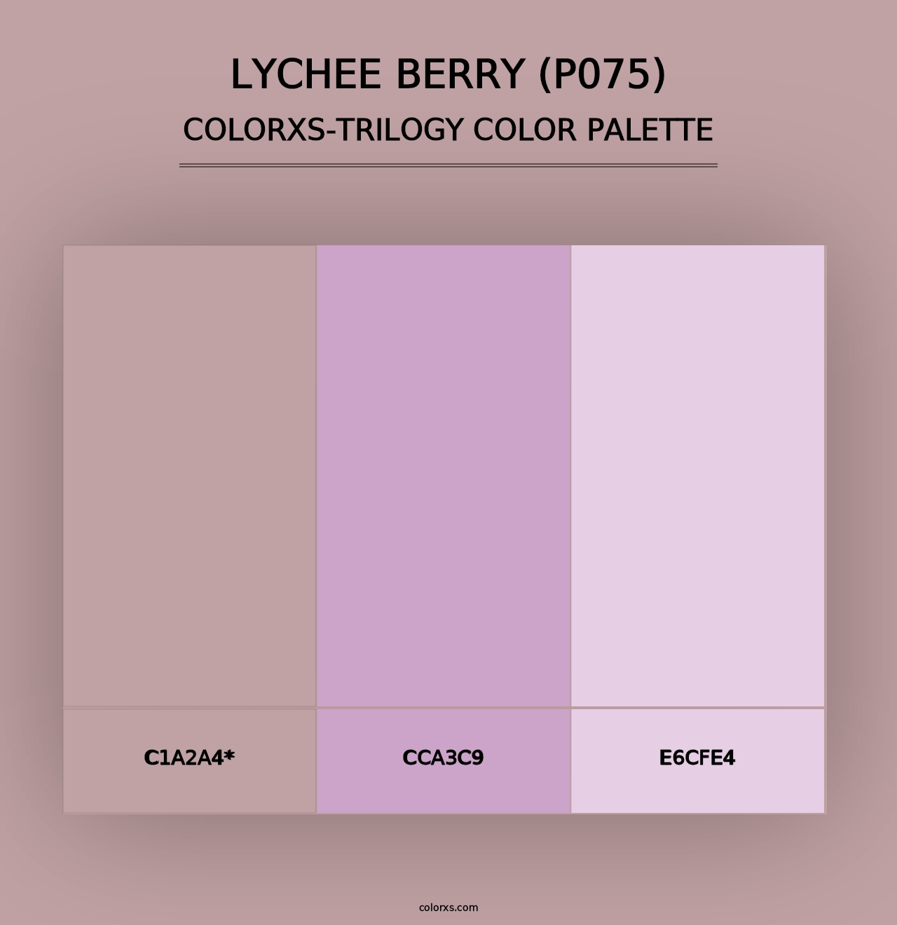 Lychee Berry (P075) - Colorxs Trilogy Palette