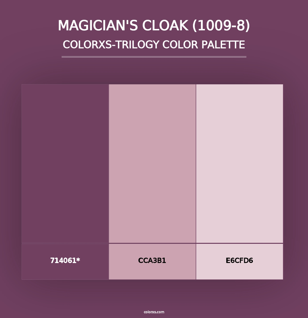 Magician's Cloak (1009-8) - Colorxs Trilogy Palette