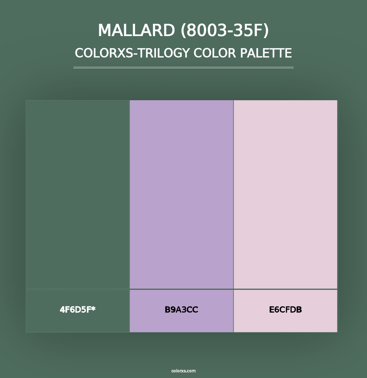 Mallard (8003-35F) - Colorxs Trilogy Palette