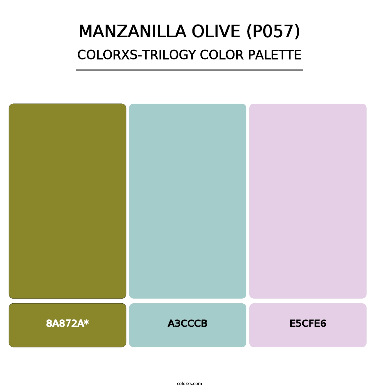 Manzanilla Olive (P057) - Colorxs Trilogy Palette