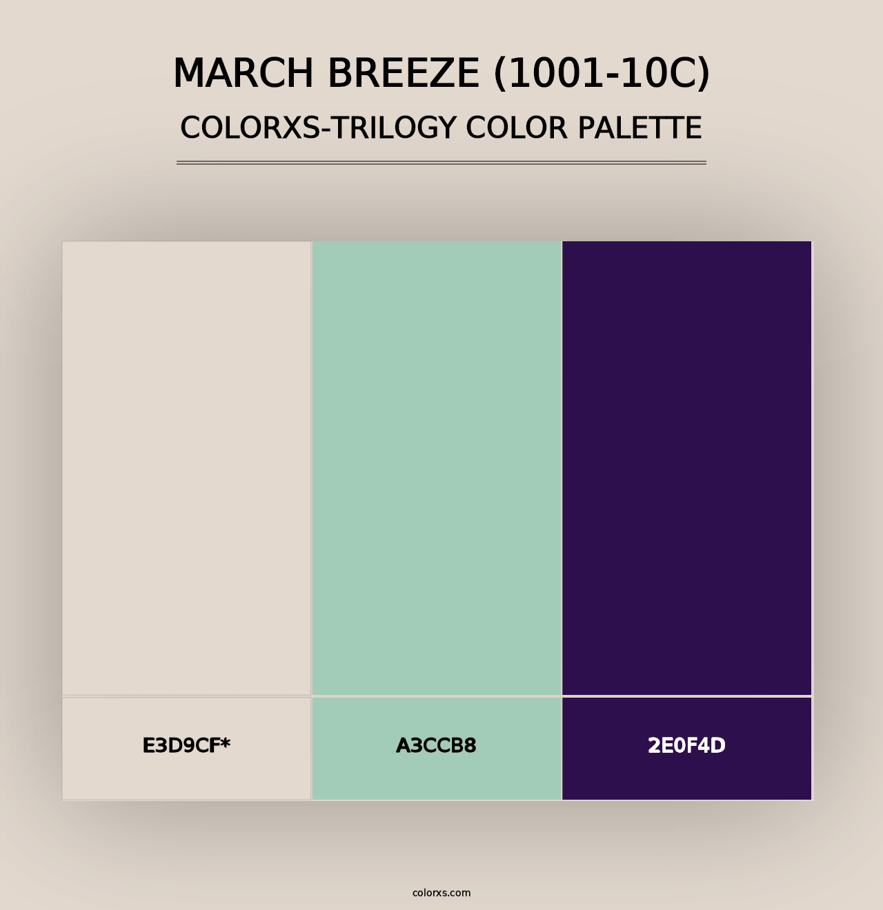 March Breeze (1001-10C) - Colorxs Trilogy Palette