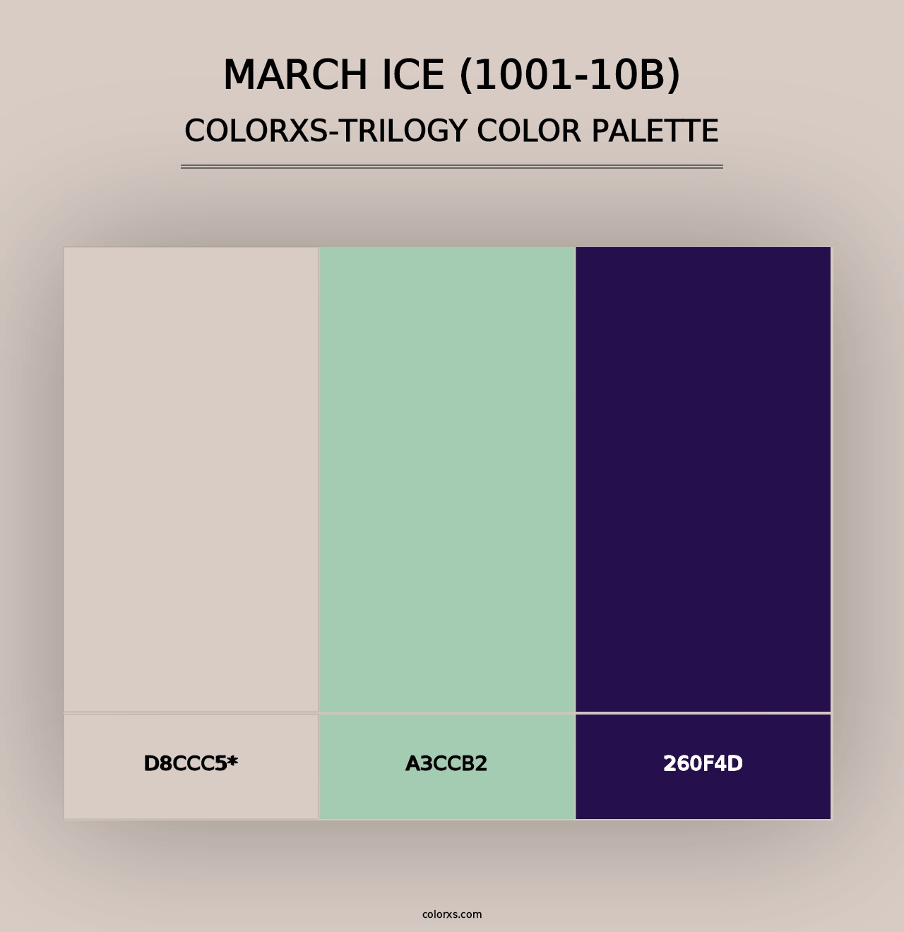 March Ice (1001-10B) - Colorxs Trilogy Palette