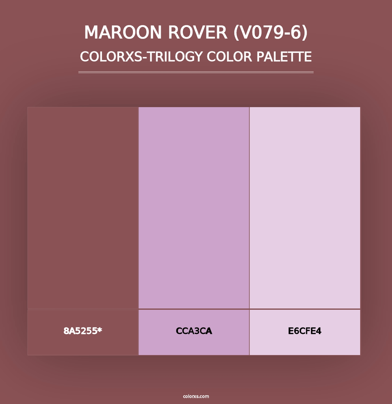 Maroon Rover (V079-6) - Colorxs Trilogy Palette