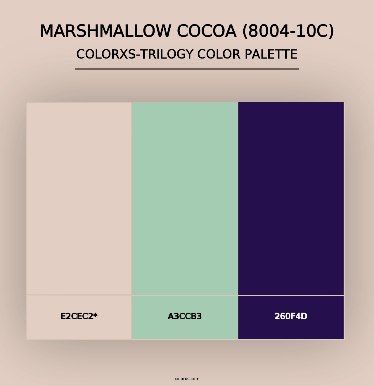 Marshmallow Cocoa (8004-10C) - Colorxs Trilogy Palette