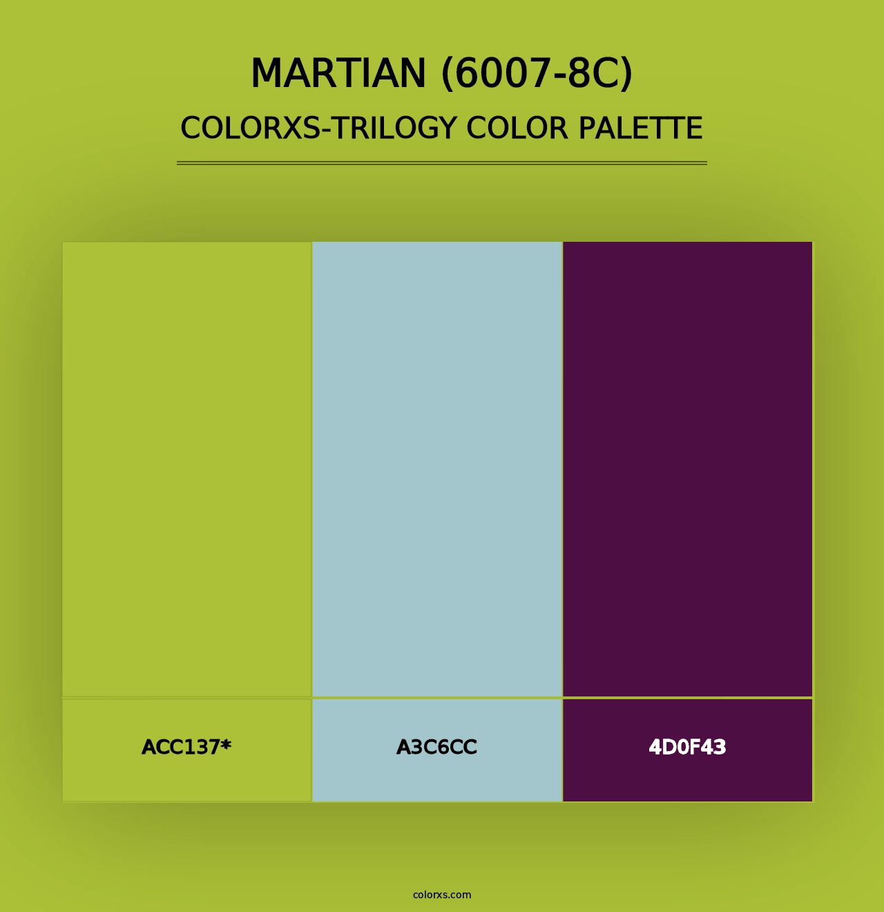 Martian (6007-8C) - Colorxs Trilogy Palette