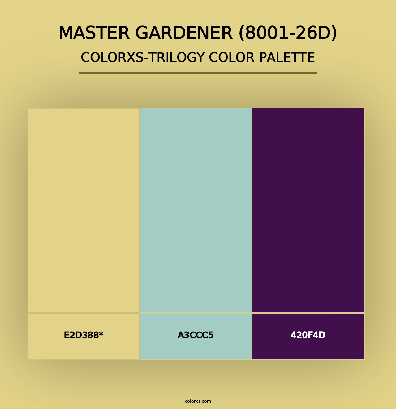 Master Gardener (8001-26D) - Colorxs Trilogy Palette