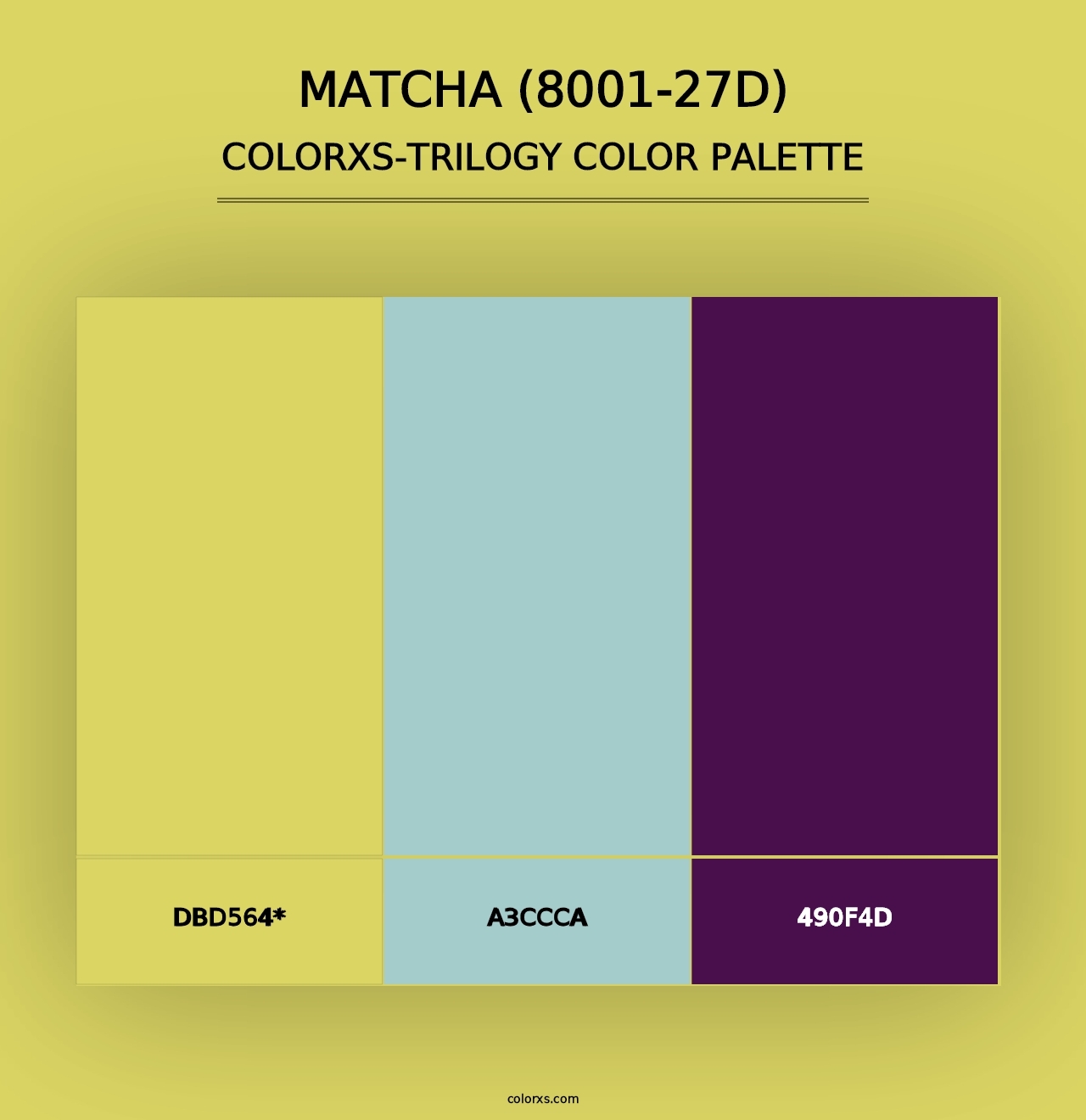 Matcha (8001-27D) - Colorxs Trilogy Palette