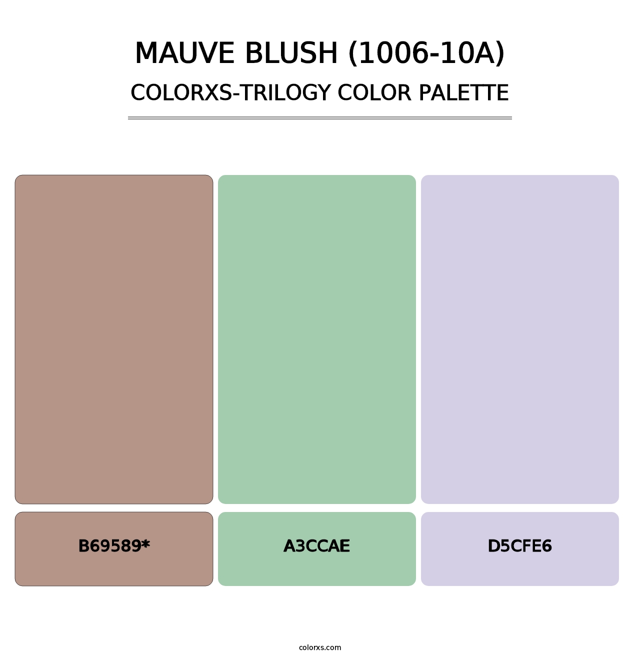 Mauve Blush (1006-10A) - Colorxs Trilogy Palette