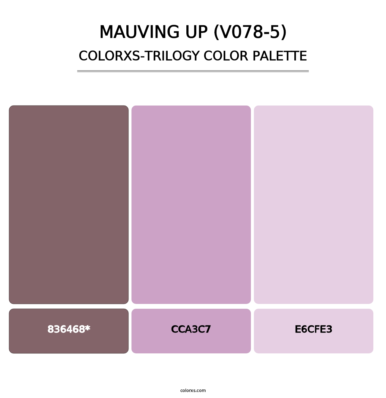 Mauving Up (V078-5) - Colorxs Trilogy Palette