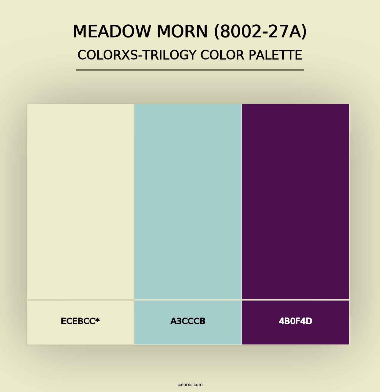 Meadow Morn (8002-27A) - Colorxs Trilogy Palette