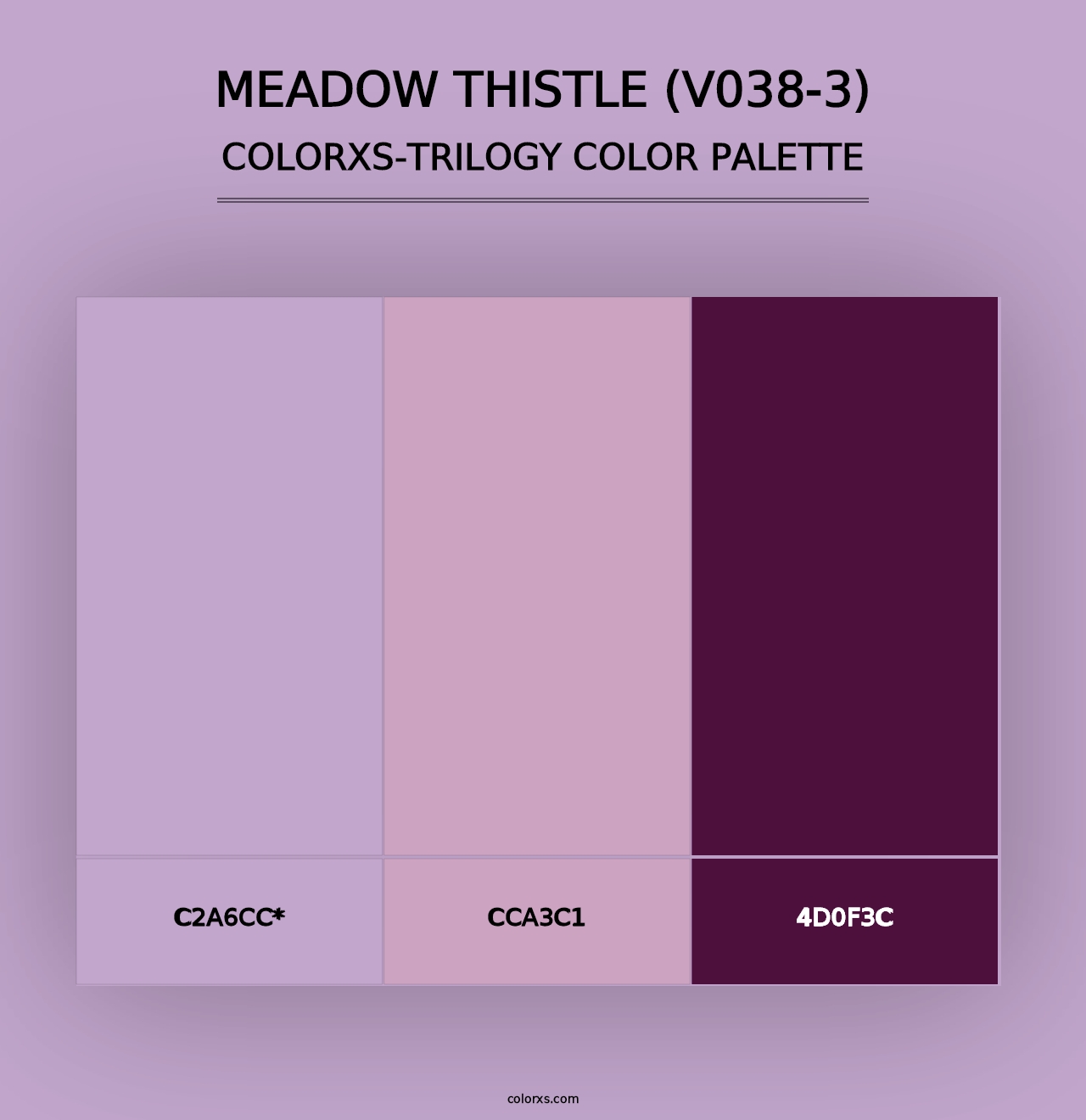 Meadow Thistle (V038-3) - Colorxs Trilogy Palette