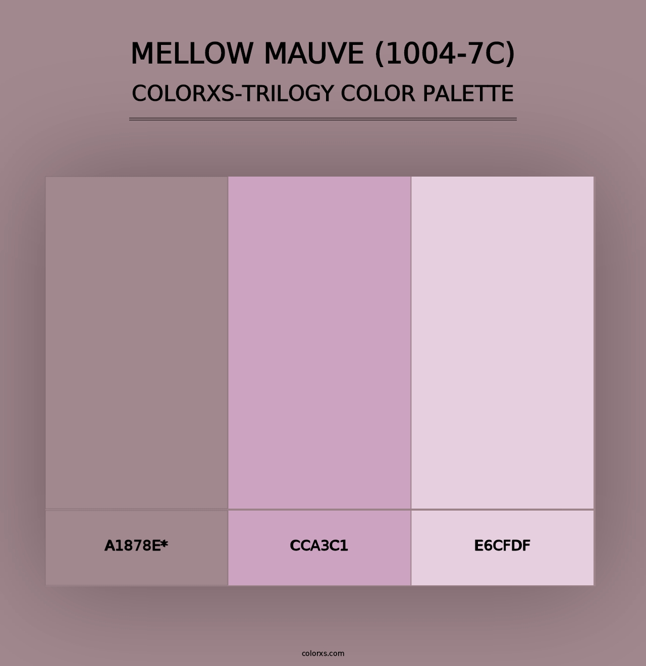 Mellow Mauve (1004-7C) - Colorxs Trilogy Palette