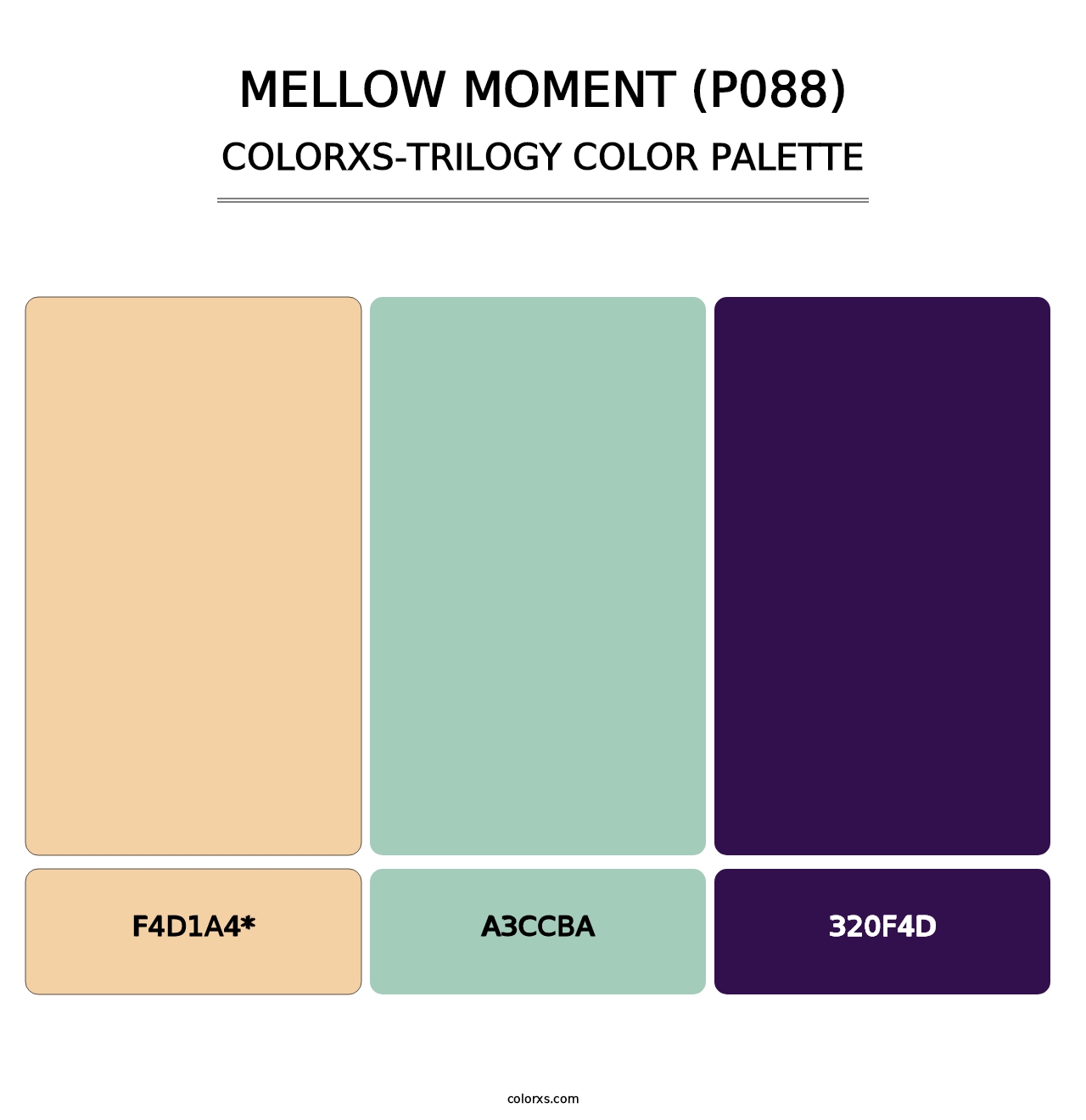 Mellow Moment (P088) - Colorxs Trilogy Palette