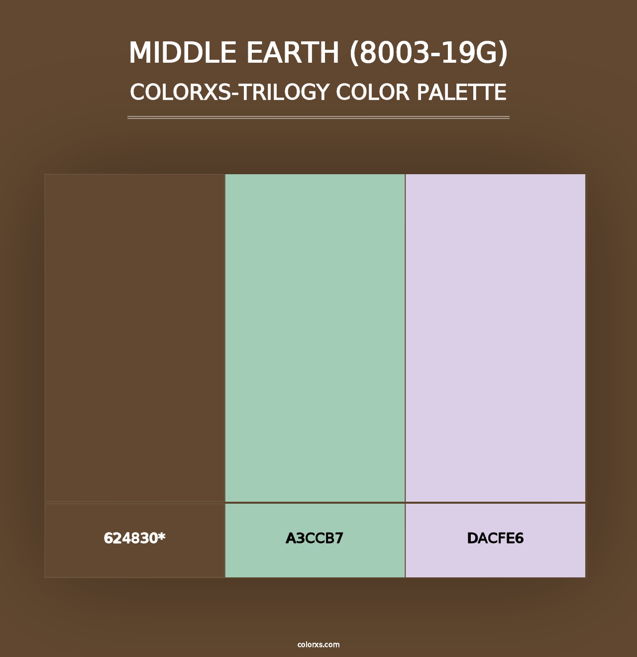 Middle Earth (8003-19G) - Colorxs Trilogy Palette