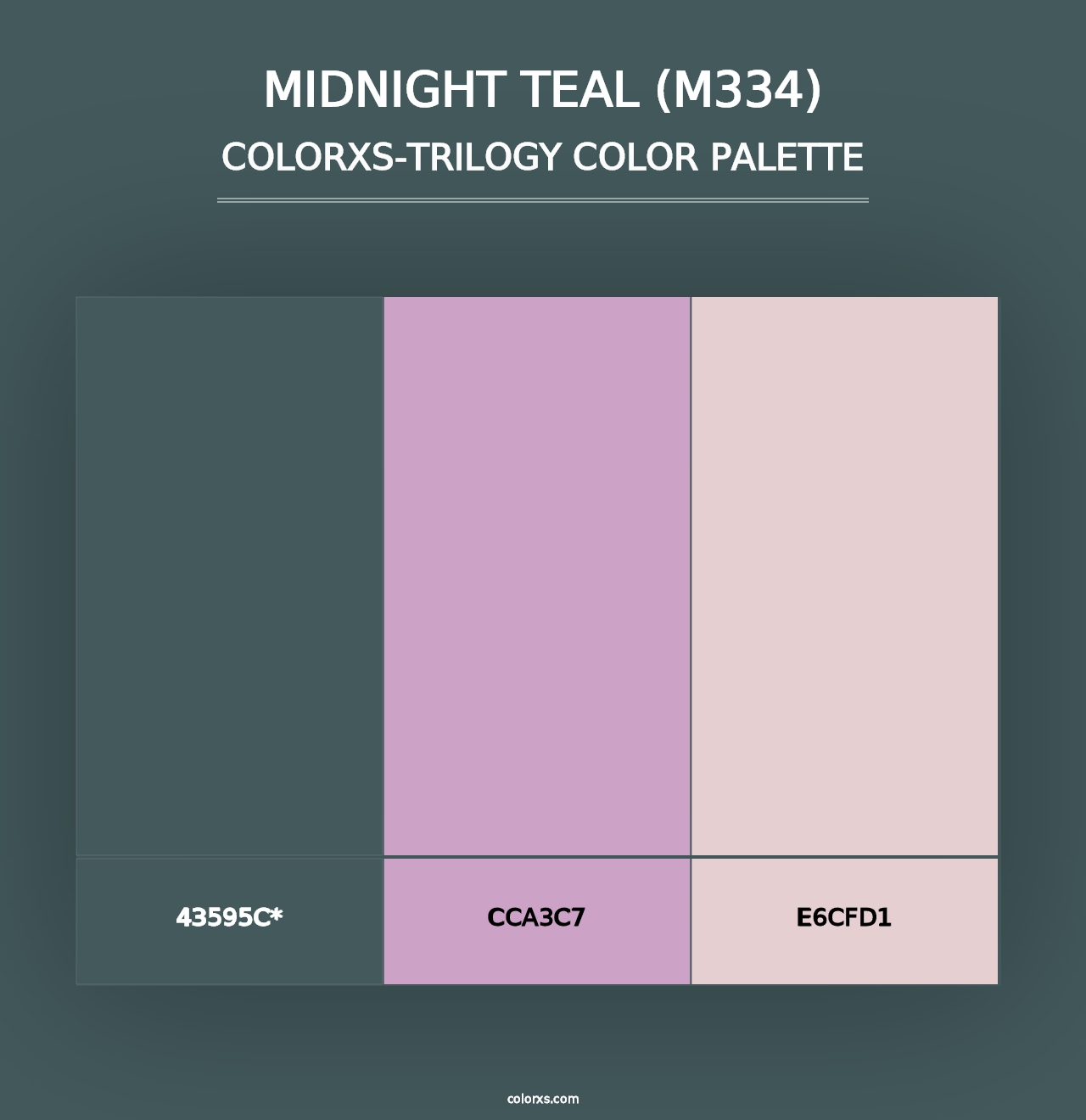 Midnight Teal (M334) - Colorxs Trilogy Palette