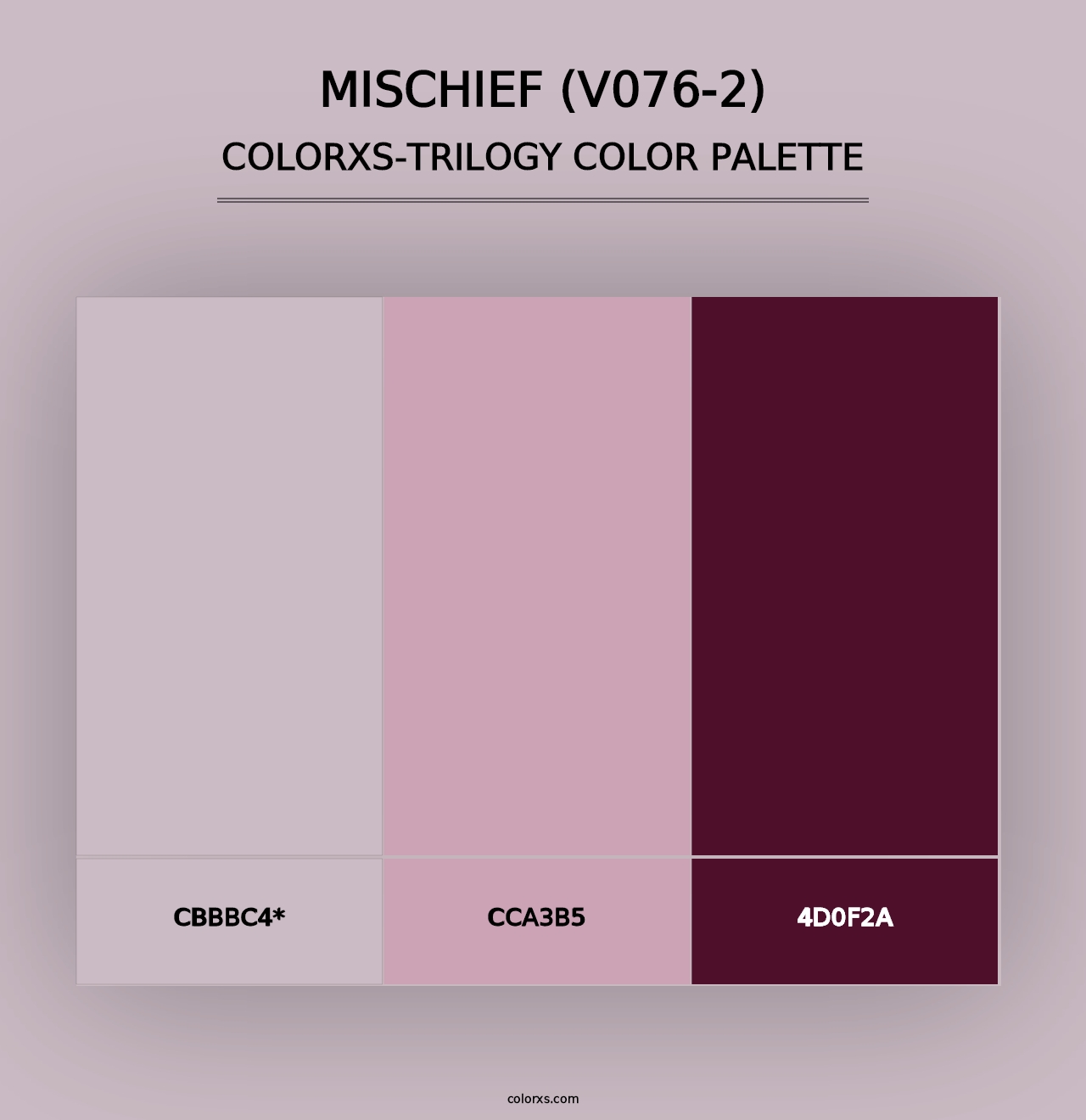 Mischief (V076-2) - Colorxs Trilogy Palette