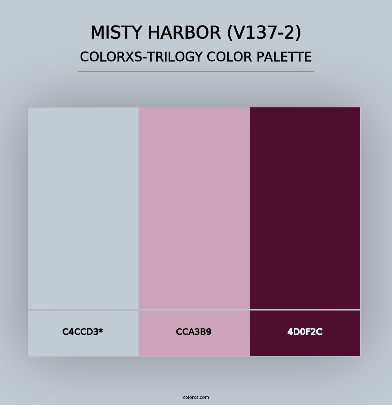 Misty Harbor (V137-2) - Colorxs Trilogy Palette