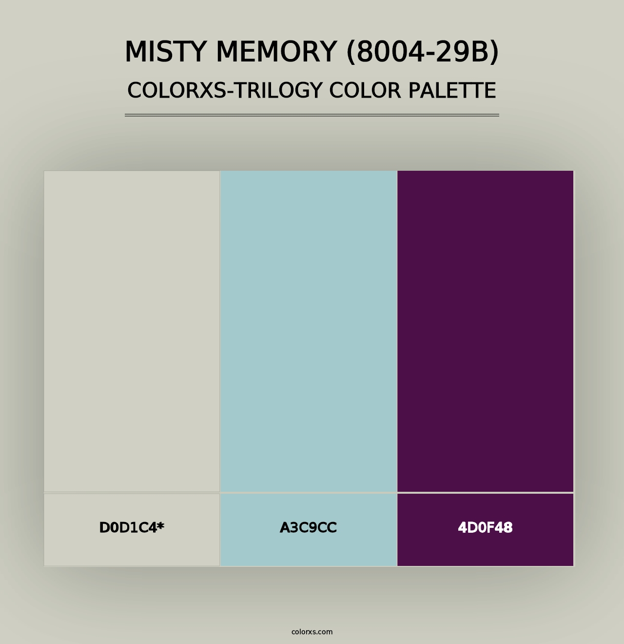 Misty Memory (8004-29B) - Colorxs Trilogy Palette