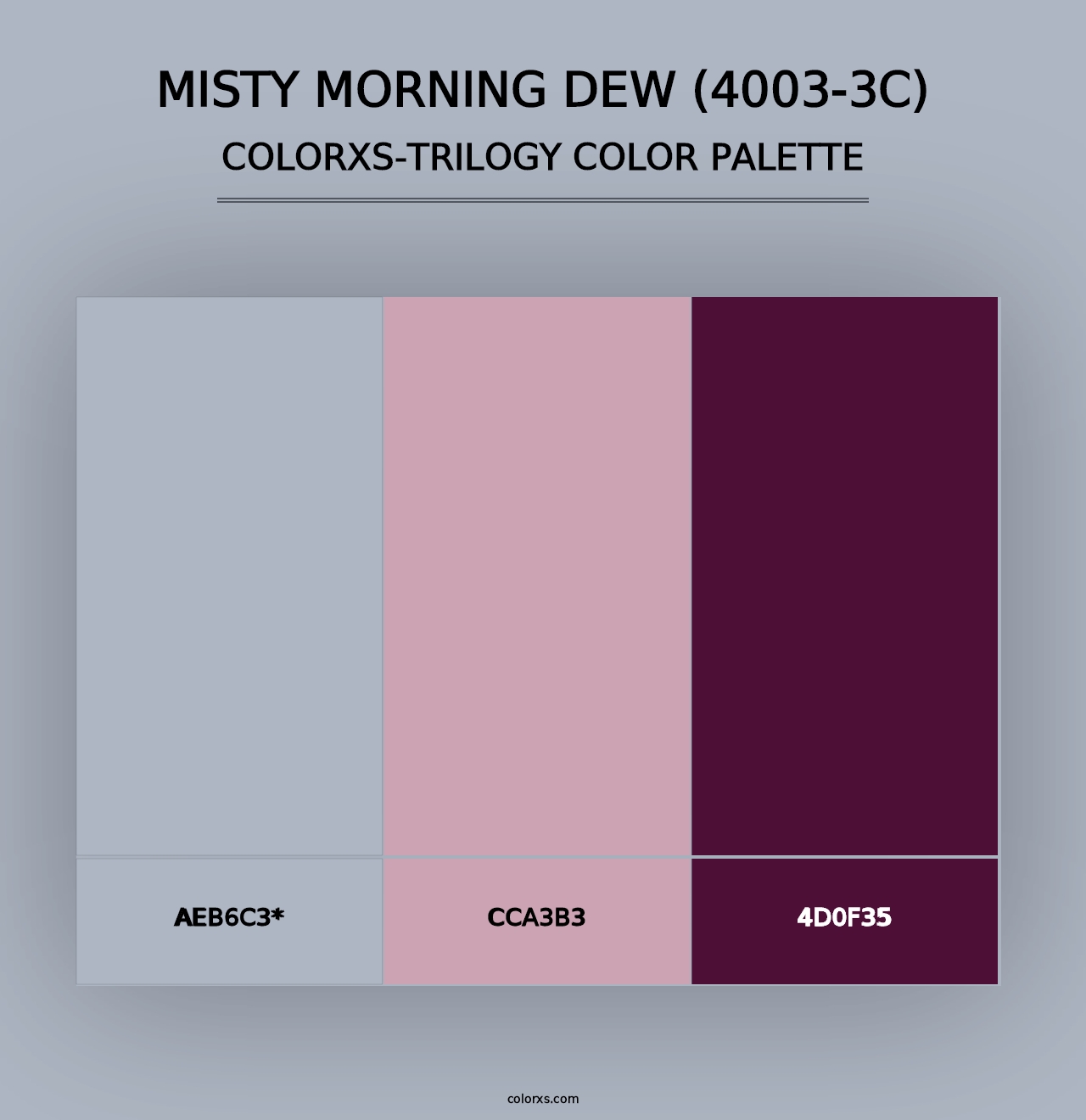 Misty Morning Dew (4003-3C) - Colorxs Trilogy Palette