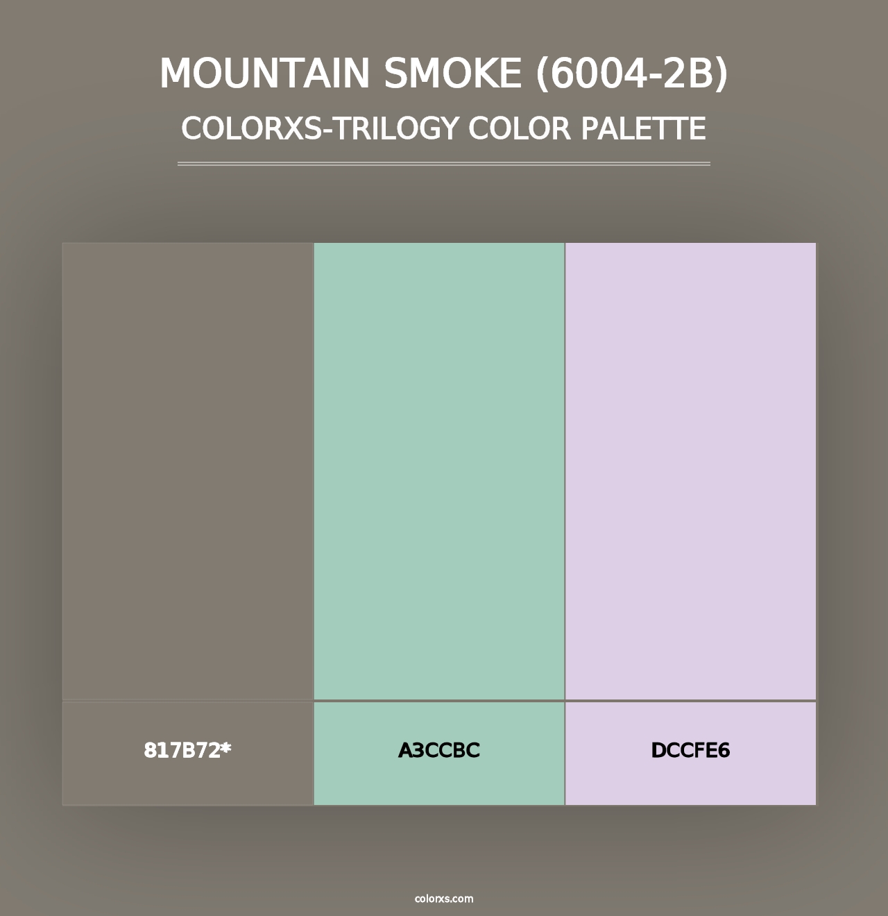 Mountain Smoke (6004-2B) - Colorxs Trilogy Palette