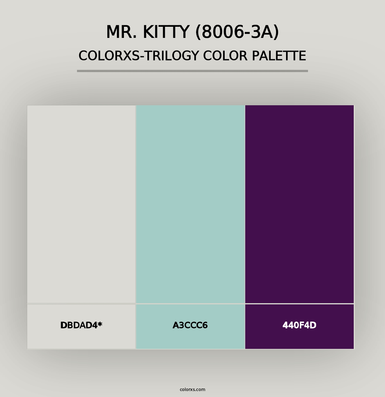 Mr. Kitty (8006-3A) - Colorxs Trilogy Palette