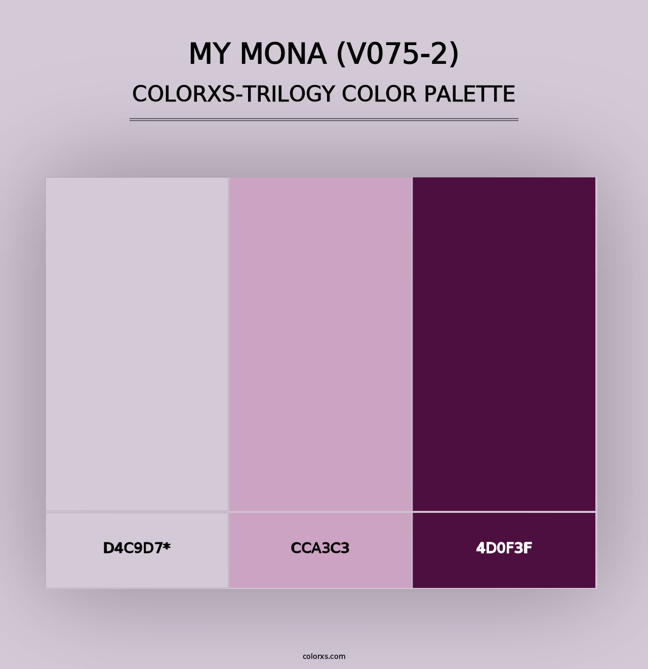 My Mona (V075-2) - Colorxs Trilogy Palette