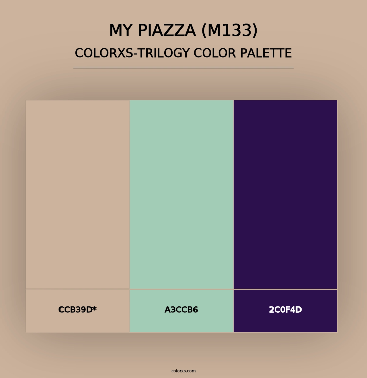 My Piazza (M133) - Colorxs Trilogy Palette