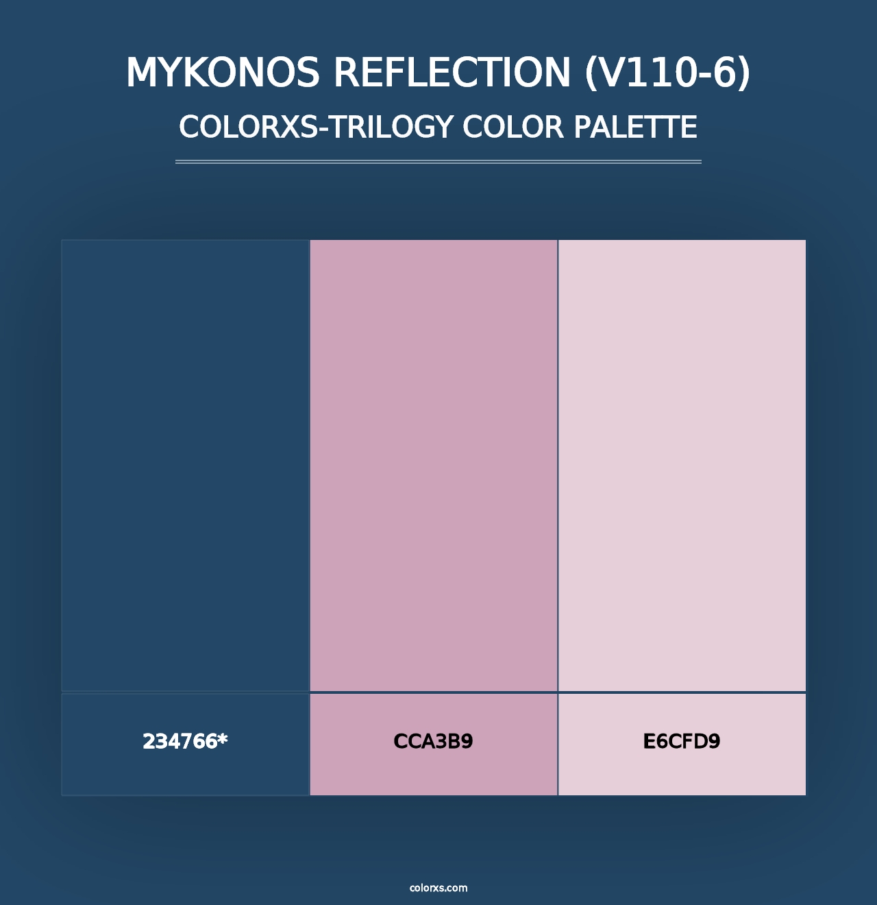 Mykonos Reflection (V110-6) - Colorxs Trilogy Palette