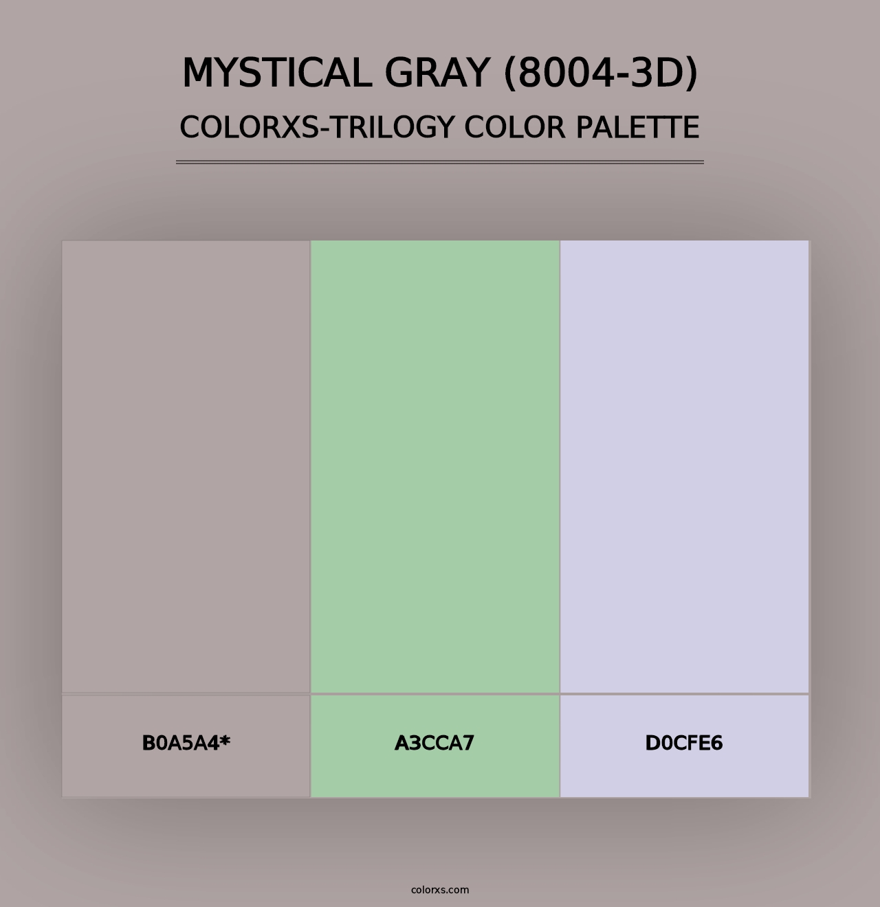 Mystical Gray (8004-3D) - Colorxs Trilogy Palette