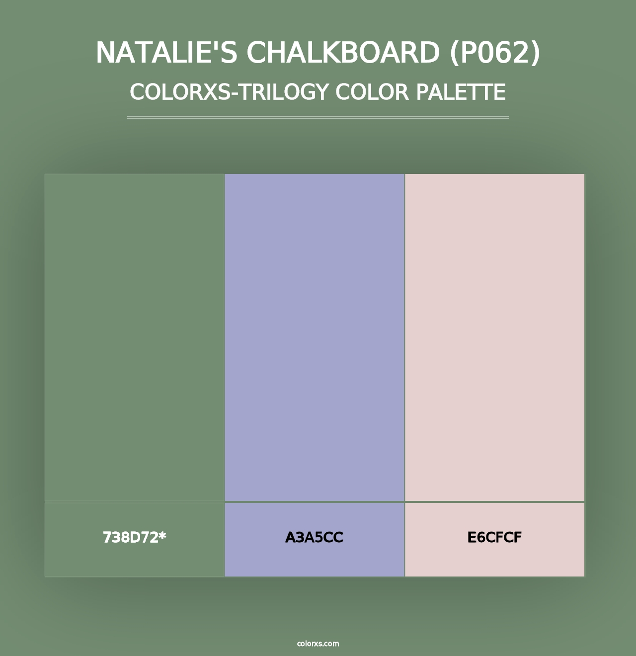 Natalie's Chalkboard (P062) - Colorxs Trilogy Palette