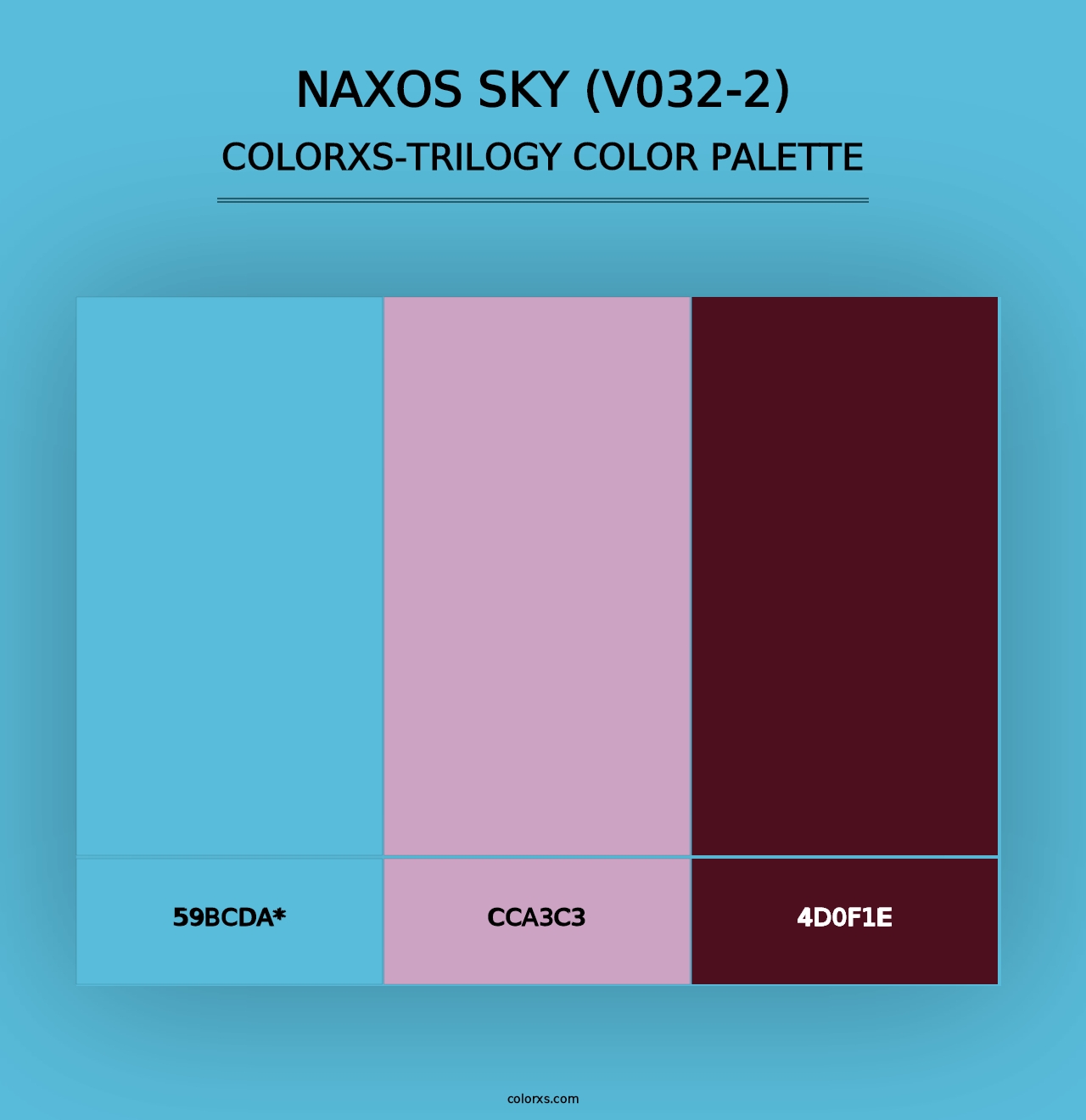 Naxos Sky (V032-2) - Colorxs Trilogy Palette